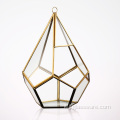 Terrario di piante di vetro a forma di diamante di vendita caldo geometrico